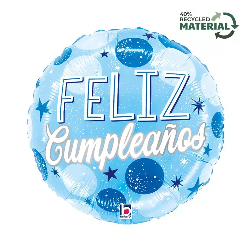 18" Estrellas Azules De Cumpleaños